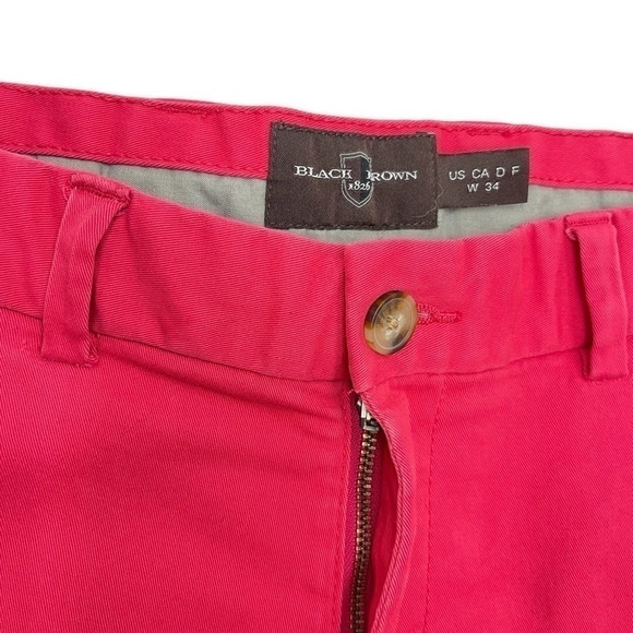 BLACK Brown 1826 casual bermuda shorts pink size 34 W36 men’s - Picture 3 of 10